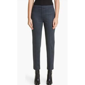 NWT Kobi Halperin Lisa Check Knit Plaid Cigarette Ankle Pants in Size 12